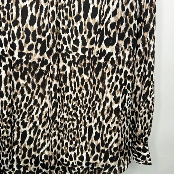 Banana Republic Dillon Classic Fit Long Sleeve Animal Print Medium - Picture 6 of 14